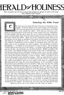 Title Page of Herald of Holiness - April 12, 1916