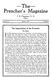 Title Page of Preacher's Magazine