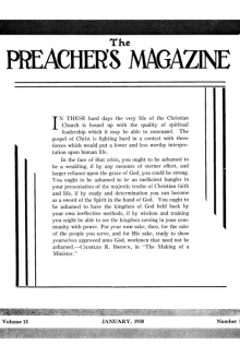 Title Page of Preacher's Magazine