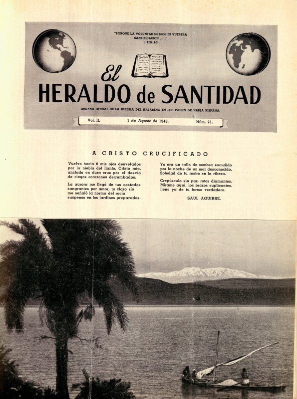 Portada, A Cristo crucificado, Saúl Aguirre