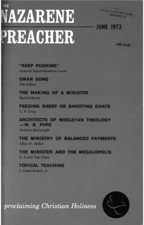 Title Page of Nazarene Preacher