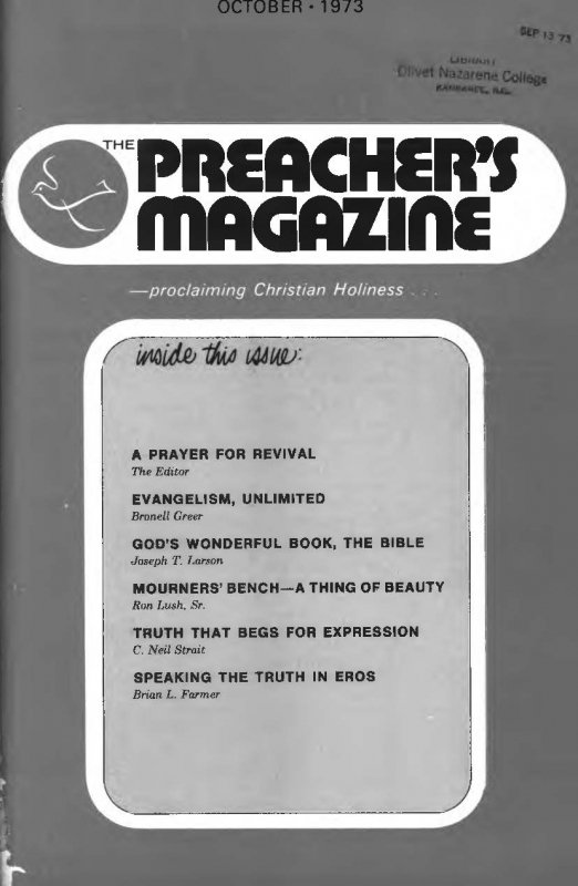 Title Page of Preacher's Magazine