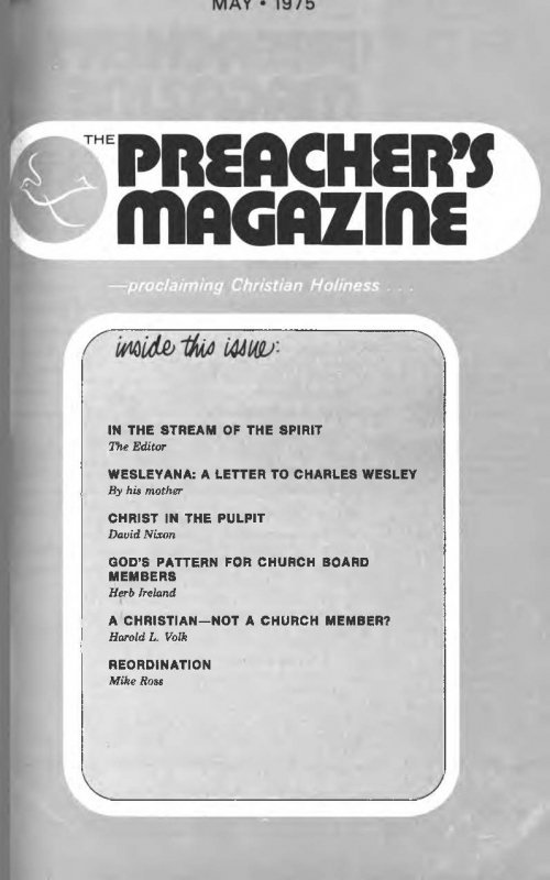 Title Page of Preacher's Magazine