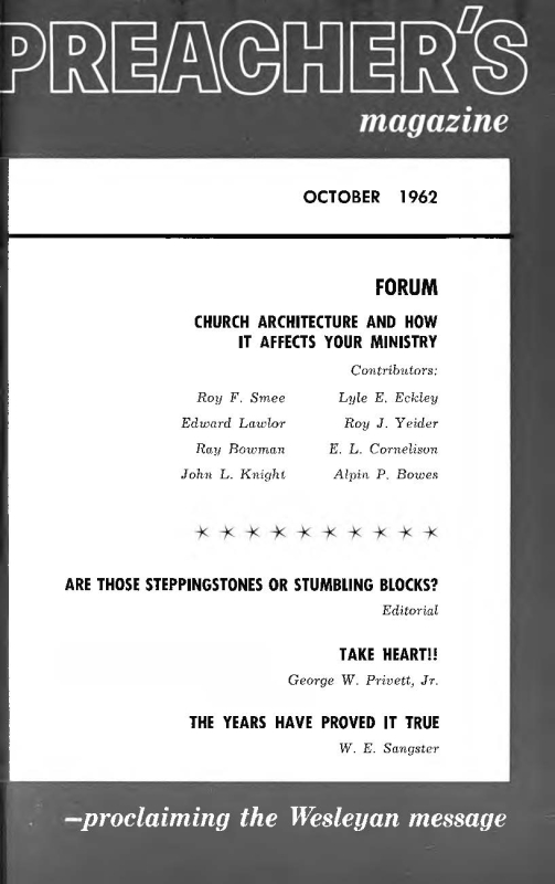 Title Page of Preacher's Magazine