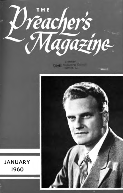 Cover of Preacher's Magazine Photo of Billy Graham