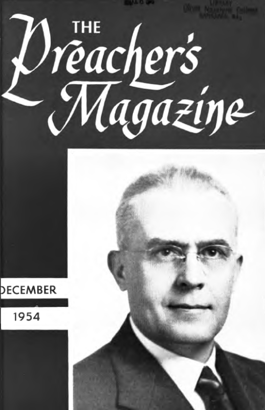 Title Page of Preacher's Magazine - Photo of H. V. Miller