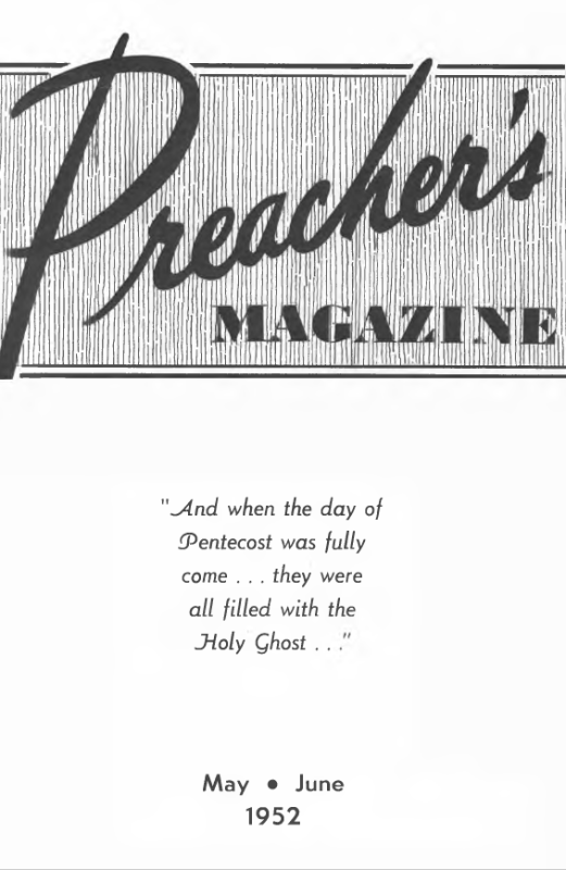 Title Page of Preacher's Magazine