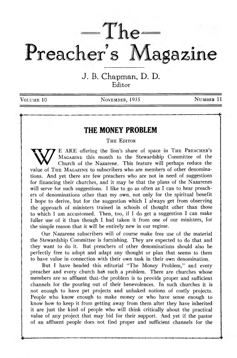 Cover of Preacher's Magazine