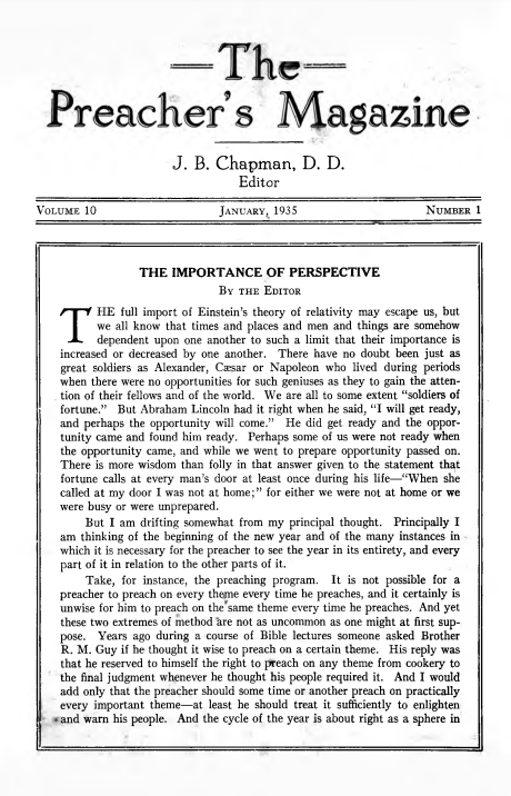 Cover of Preacher's Magazine