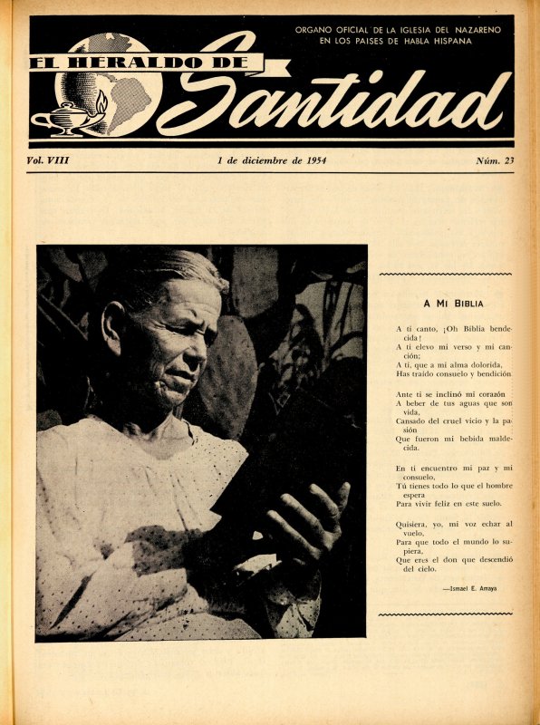 Portada: A mi Biblia, Ismael E. Amaya