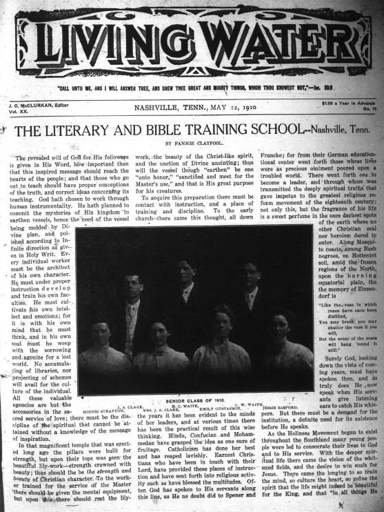 Living Water, May 12, 1910