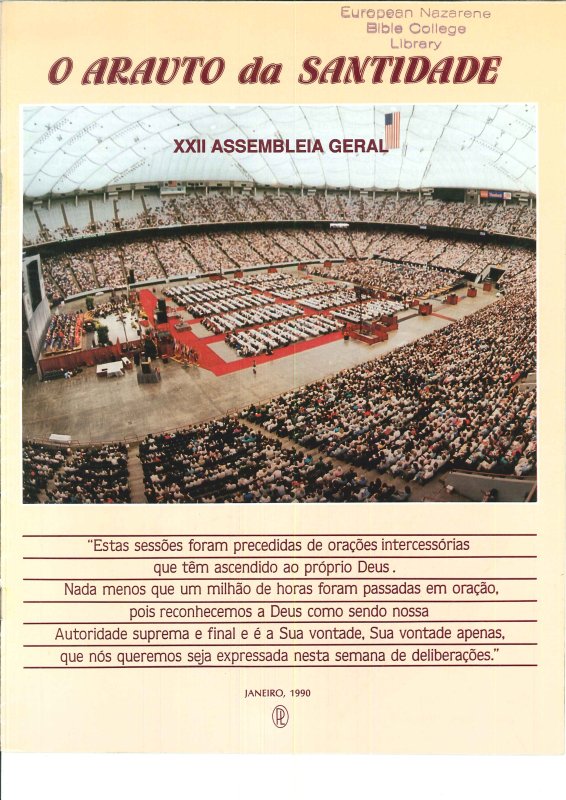 O ARAUTO DA SANTIDADE - JANEIRO 1990