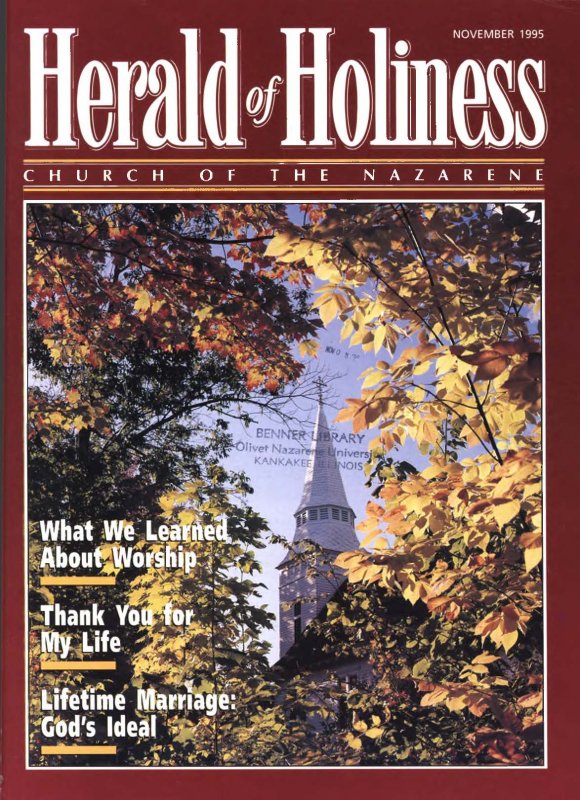 HERALD OF HOLINESS - November 1, 1995