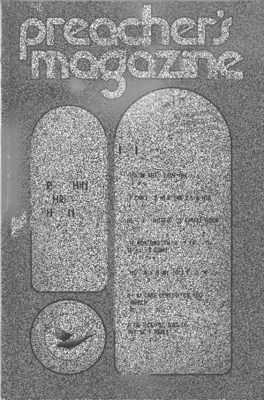 Preacher's Magazine Volume 53 Number 1, January-February, 1978