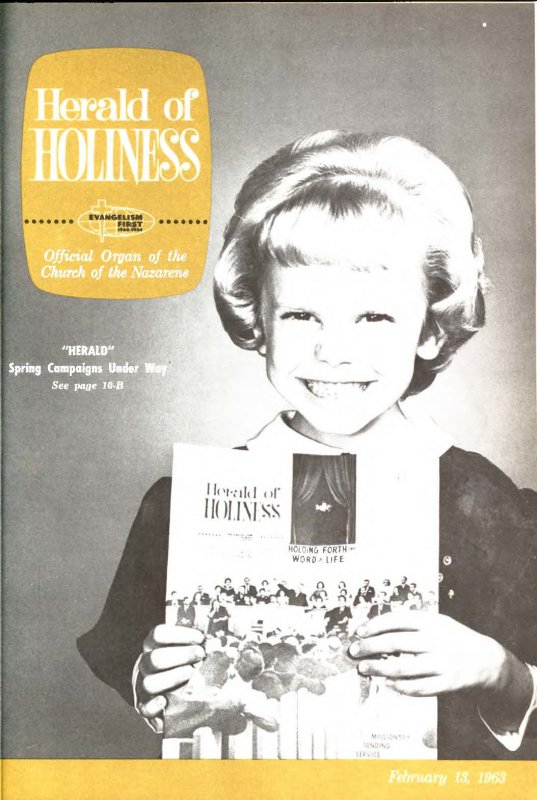 Herald of Holiness - February 13, 1963