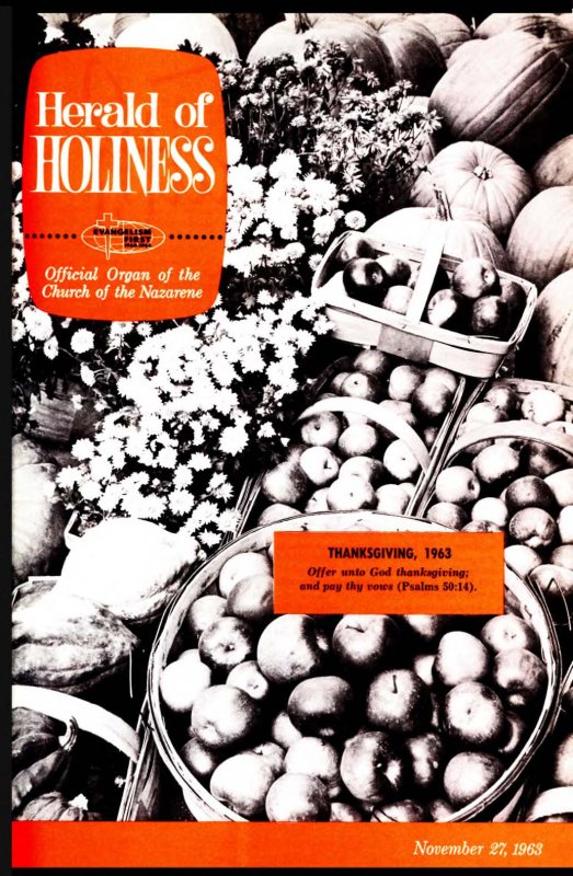 Herald of Holiness - November 27, 1963