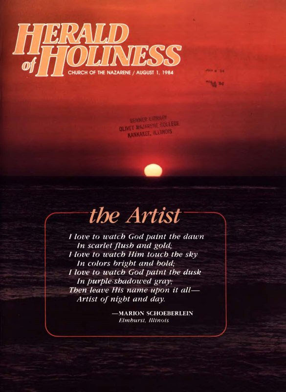 Herald of Holiness - August 1, 1984