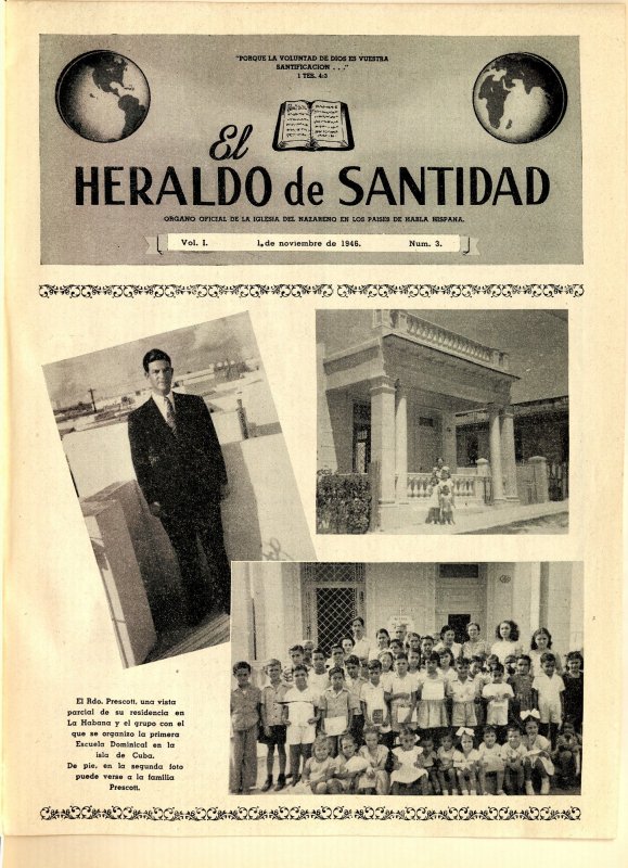 El Heraldo de Santidad, 1 de noviembre de 1946 , Vol. 1 N° 3
