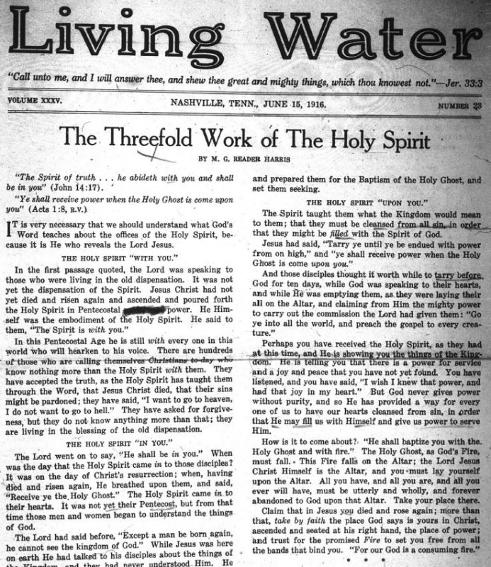 Living Water, June 15, 1916