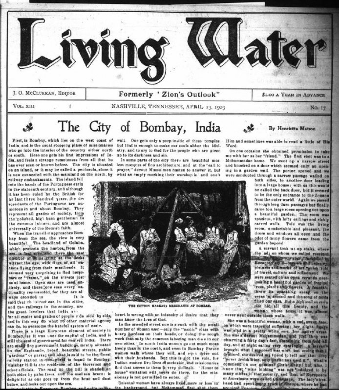 Living Water, Nov. 16, 1911